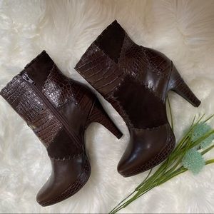 Gorgeous Gianni Bini Vintage Patchwork Booties